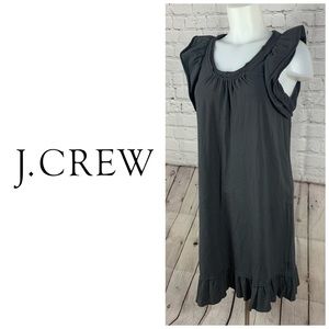 J Crew Gray Cap Sleeve Dress